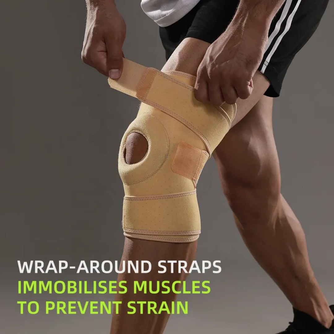 AirFlex Pro Knee Support Brace – Adjustable Patella Stabilizer with Cooling Ventilation