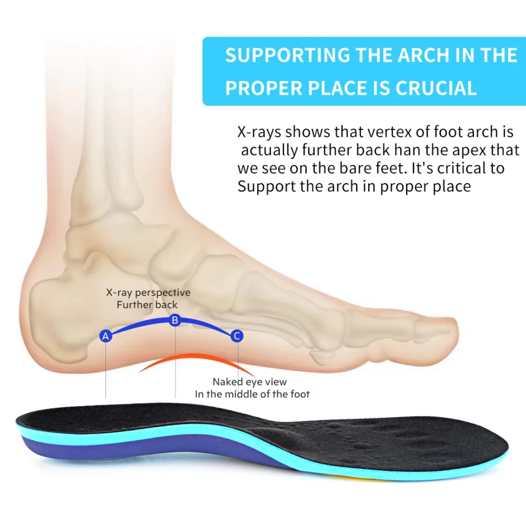 4-in-1 Orthotic Insoles – Plantar Fix & Fascia Support