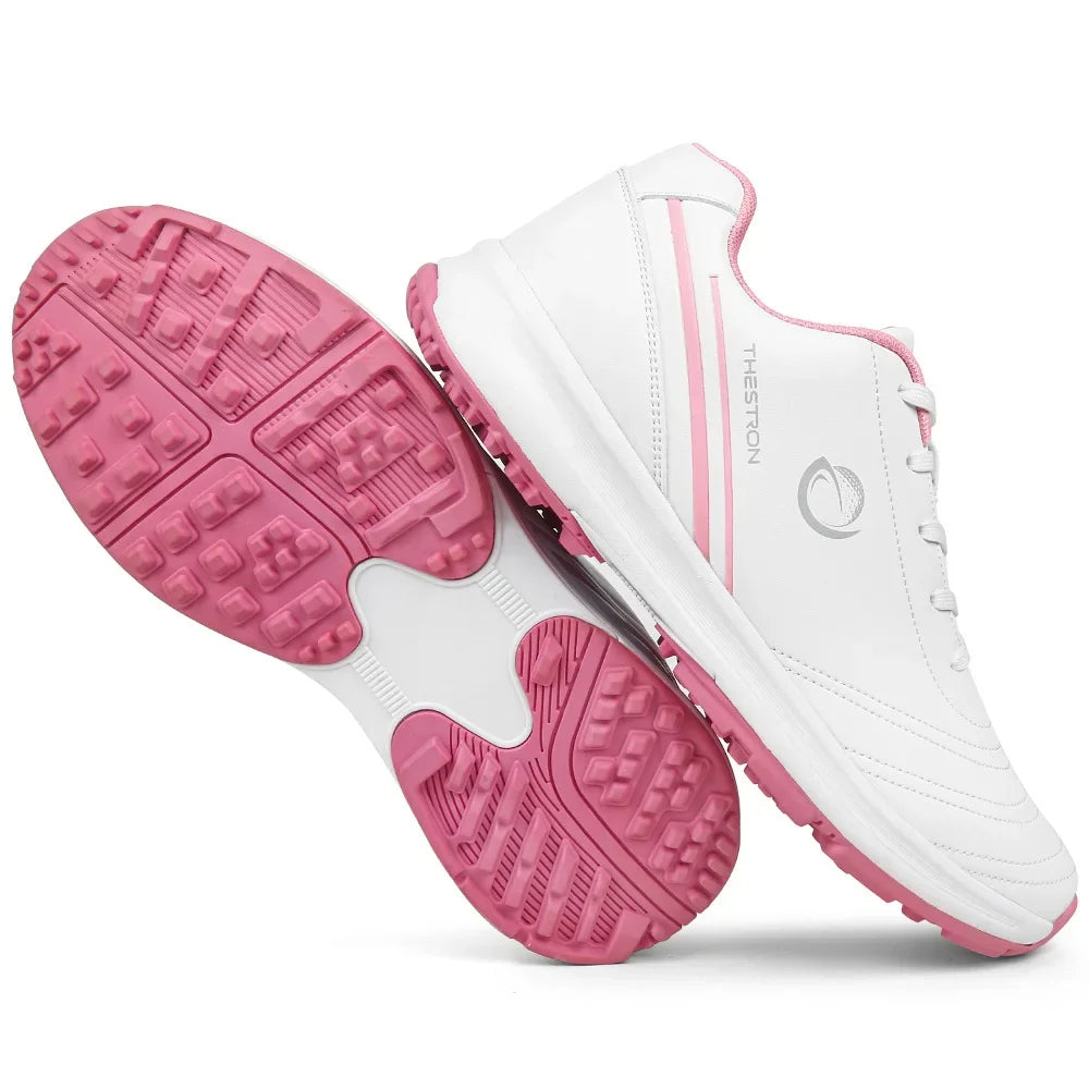 TurfGlide Pro – Women’s Waterproof Orthopedic Golf Shoes