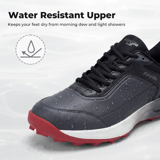 FitVille GreenEase Golf Shoes V3 - Orthopedic Golf Shoes