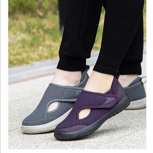 StrideEase Diabetic Orthopedic Comfort Shoes – Extra-Wide Fit with Adjustable Closure