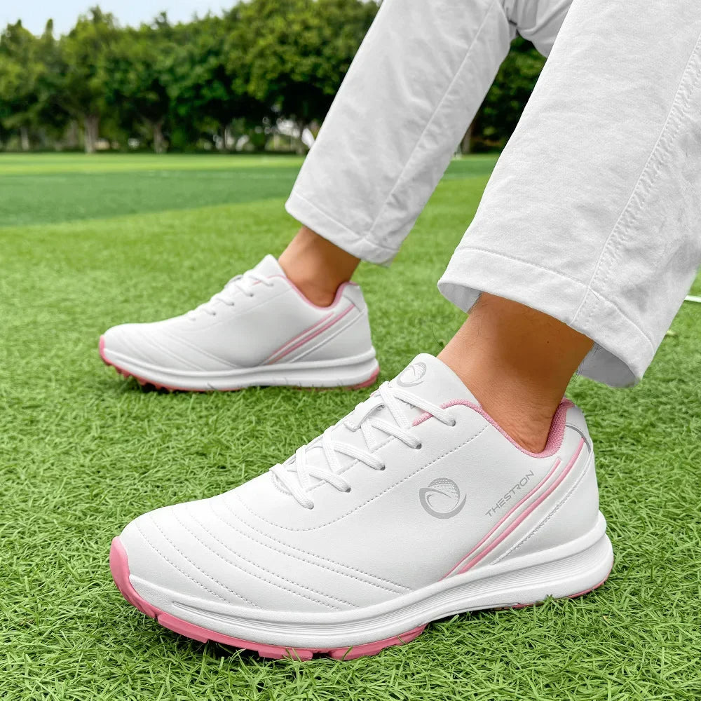 TurfGlide Pro – Women’s Waterproof Orthopedic Golf Shoes