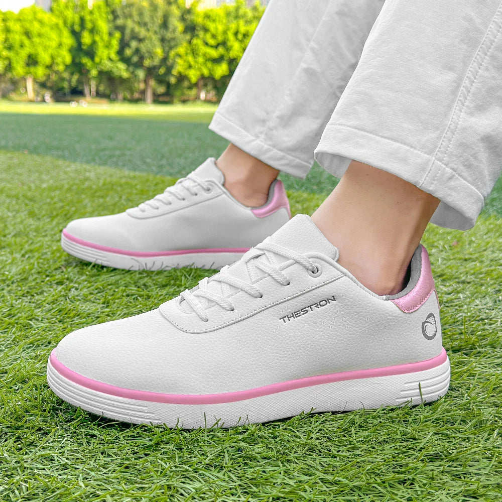 Thestron LuxeWalk – Unisex Waterproof Orthopedic Spikeless Golf Sneakers
