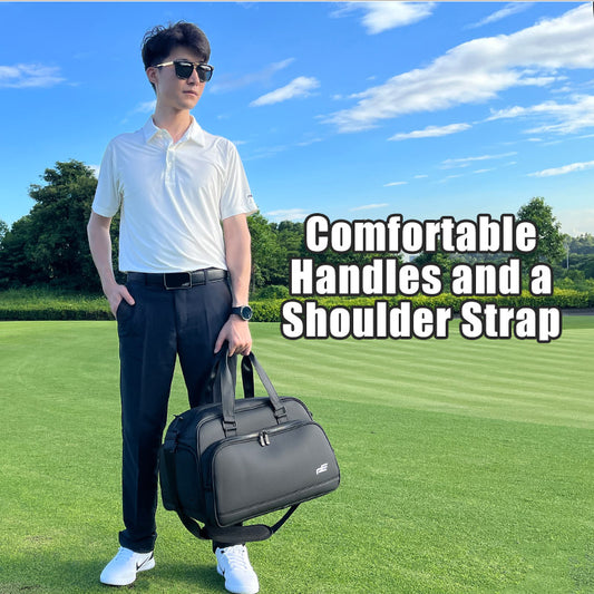Playeagle Golf Boston Bag – Premium Storage with Dedicated Shoe Compartment