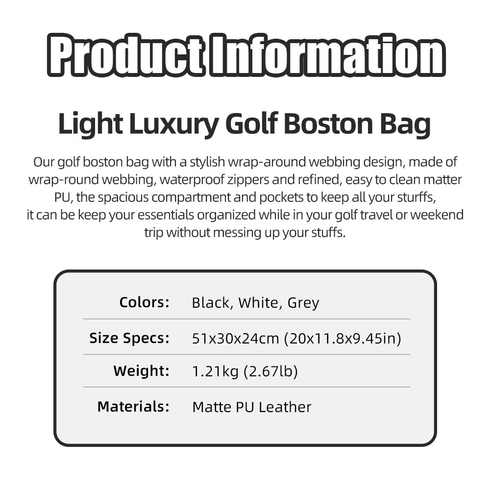 Playeagle EliteLux Golf Duffle Bag