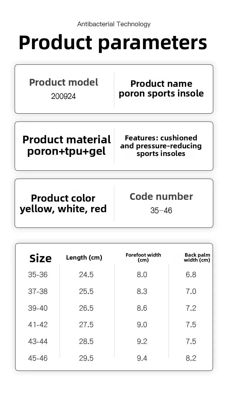 Carbon Fibre Non-Collapsible Arch Support Orthotic Insoles