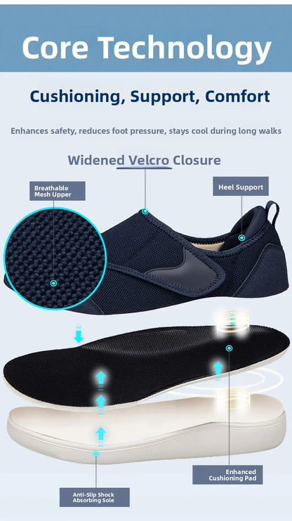 OrthoEase Wide-Fit Bunion Comfort Slip-Ons