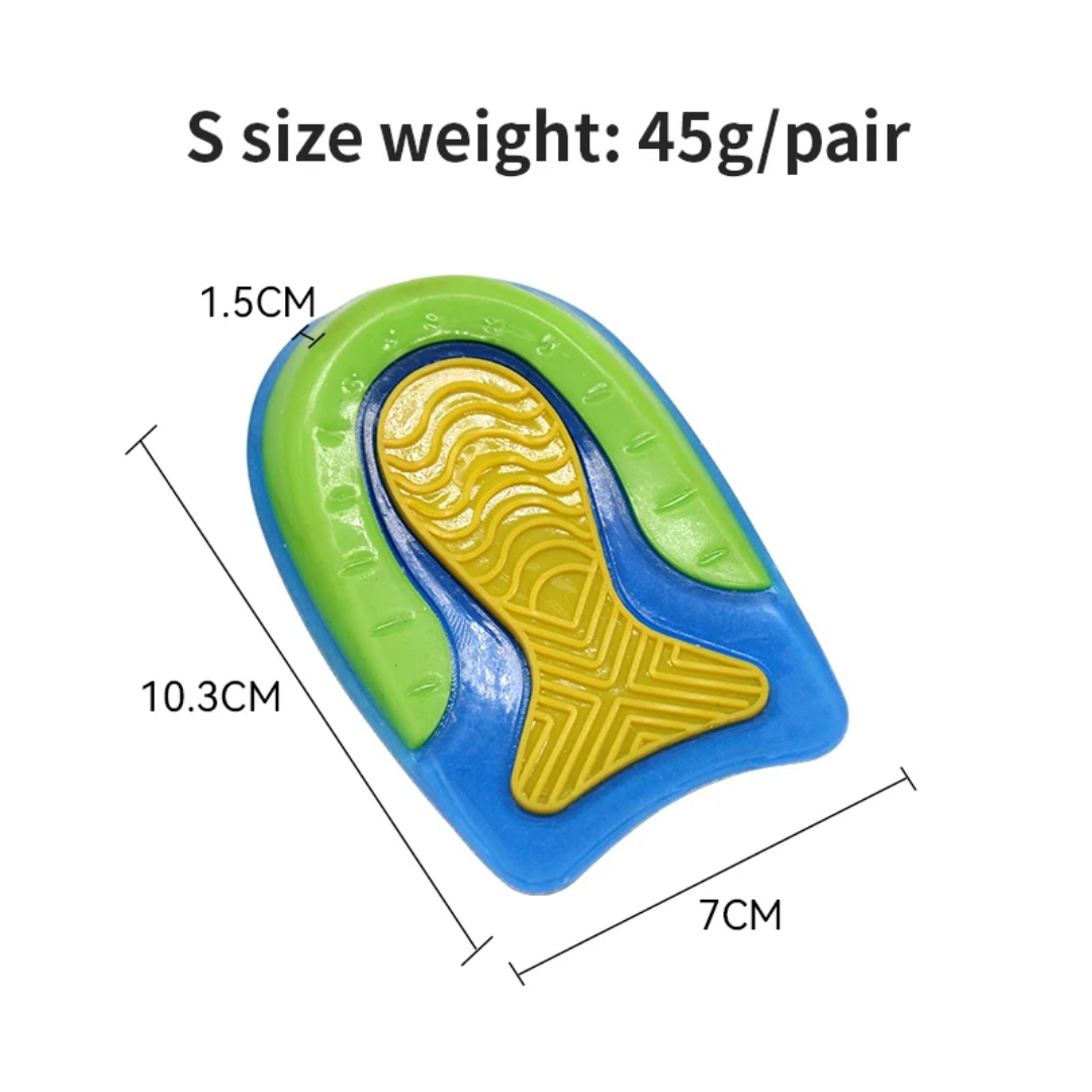 Ortho-Heel Silicone Fix (Concentric Cushion + Fabric Top)