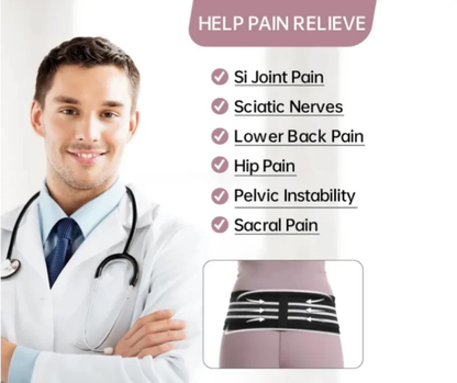 Dainely Sciatica & Pelvic Lumbar Support Belt – Sacroiliac (SI) Hip Belt for Pain Relief