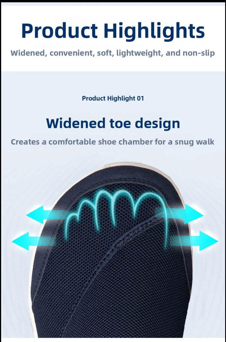 OrthoEase Wide-Fit Bunion Comfort Slip-Ons