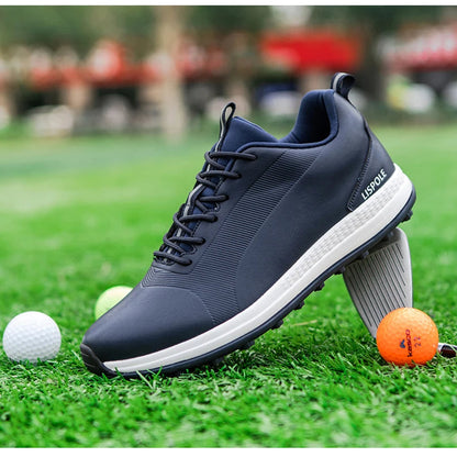 DeepBlue Links - Men’s Orthopedic Waterproof Spikeless Golf Sneakers