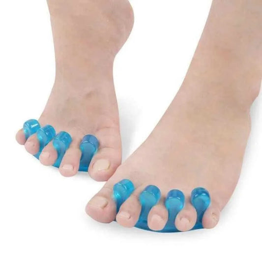 Silicone Gel Toe Separator & Corrector – 4-Loop Hallux Valgus Toe Alignment Spacer