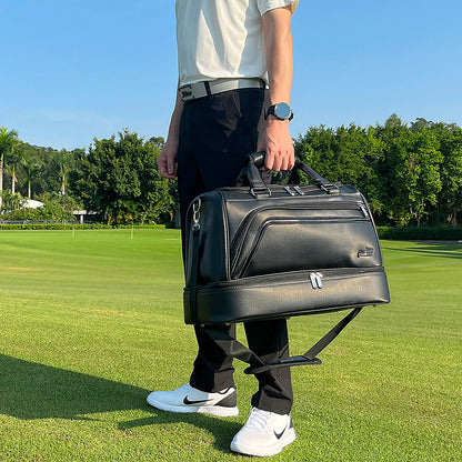 Playeagle Dual Layer Golf Bag – Large Capacity with Separate Shoe Compartment