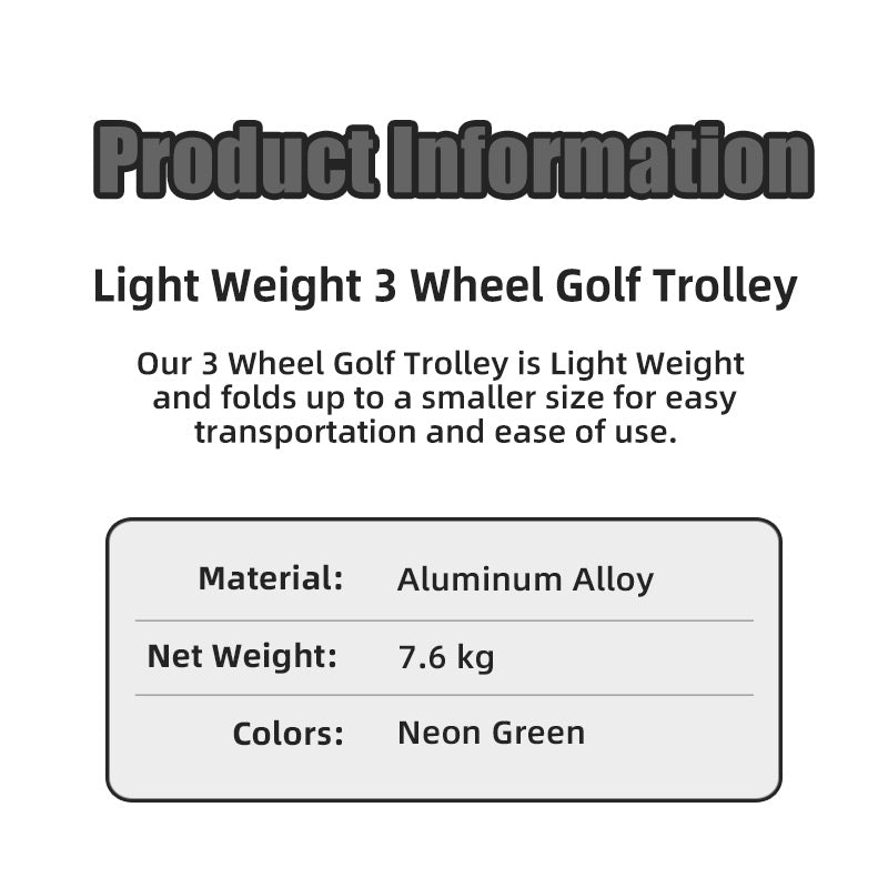 PlayEagle X010 – Upgraded 3-Wheel Golf Trolley