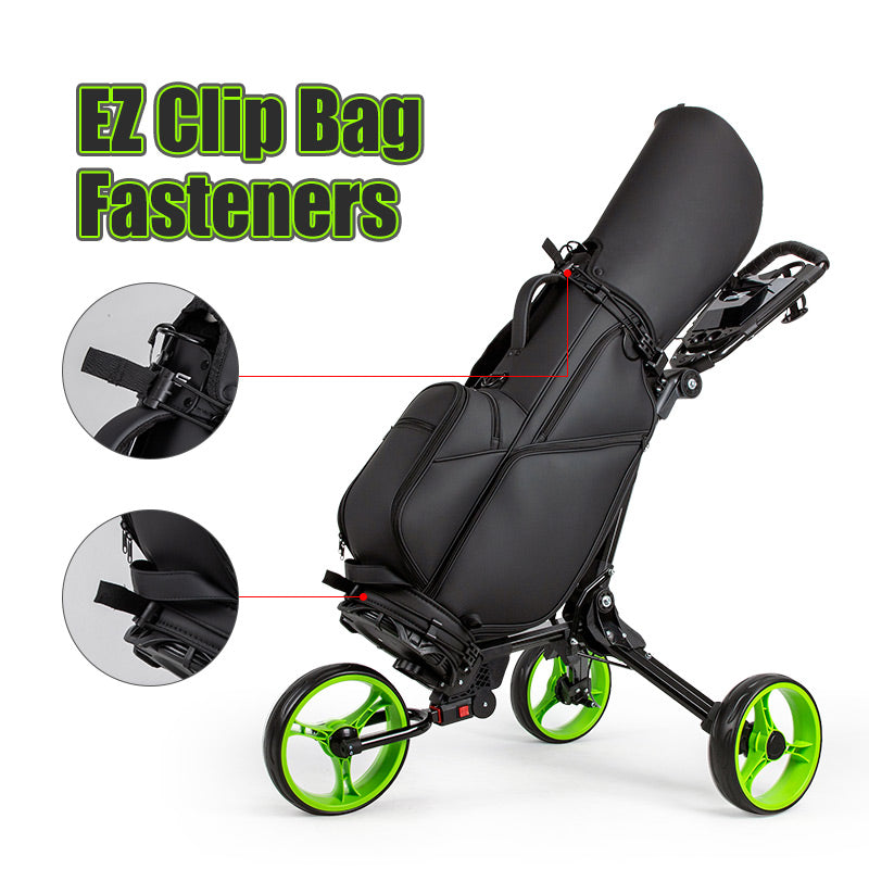 PlayEagle X010 – Upgraded 3-Wheel Golf Trolley