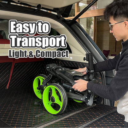 PlayEagle X010 – Upgraded 3-Wheel Golf Trolley