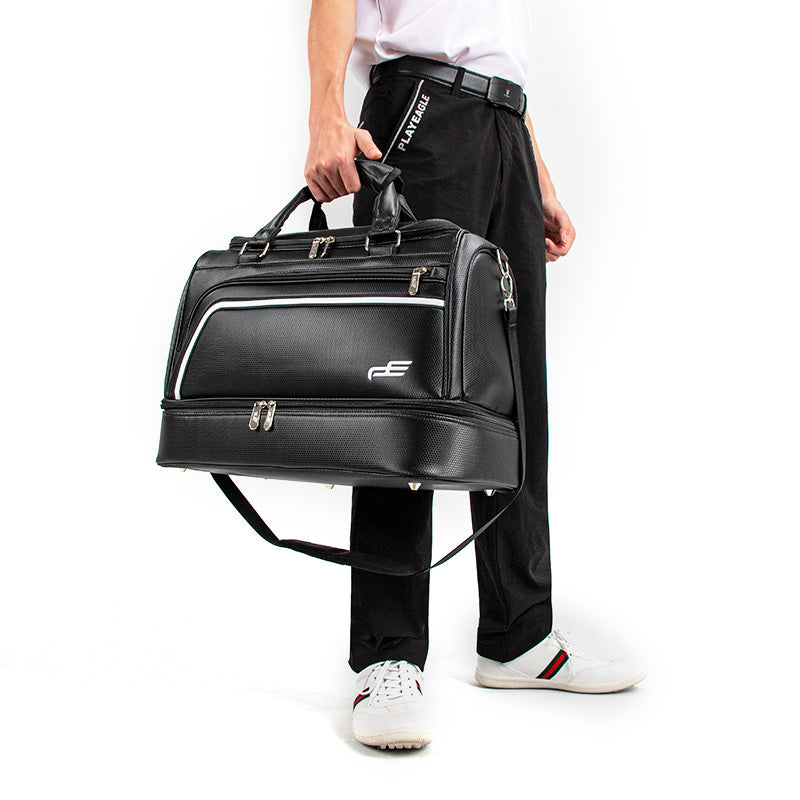 Playeagle Dual Layer Golf Bag – Large Capacity with Separate Shoe Compartment