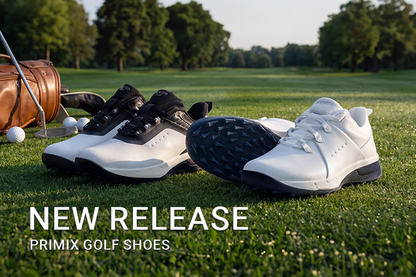 Fitville Men's Leather Primix V2 - Orthopedic Golf Shoes