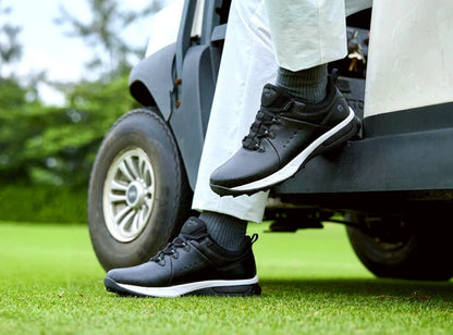 Fitville Men's Leather Primix V2 - Orthopedic Golf Shoes