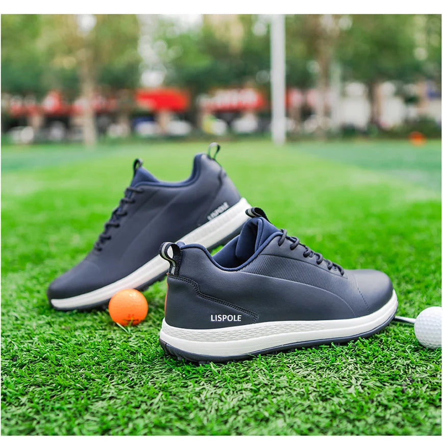 DeepBlue Links - Men’s Orthopedic Waterproof Spikeless Golf Sneakers