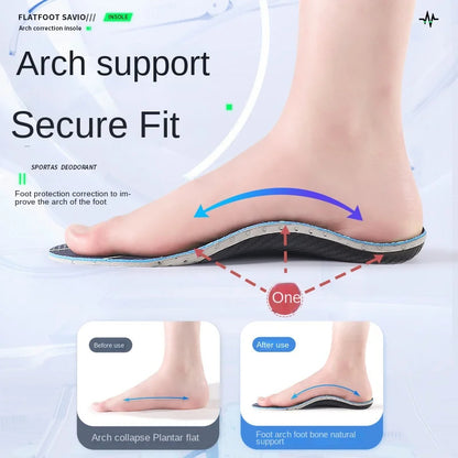 Carbon Fibre Non-Collapsible Arch Support Orthotic Insoles