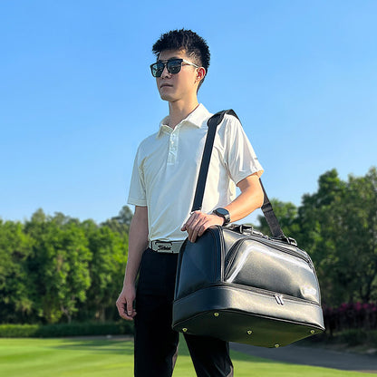 Playeagle Dual Layer Golf Bag – Large Capacity with Separate Shoe Compartment