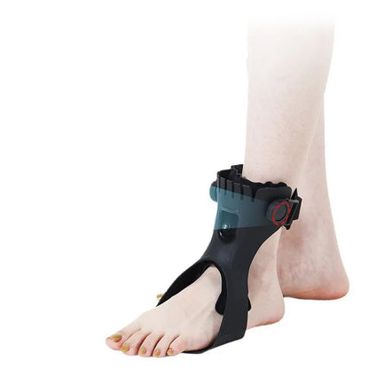 Ortho-max foot drop splint (AFO) - Adjustable Hybrid Foot Drop Brace with Dial System - (One Piece)