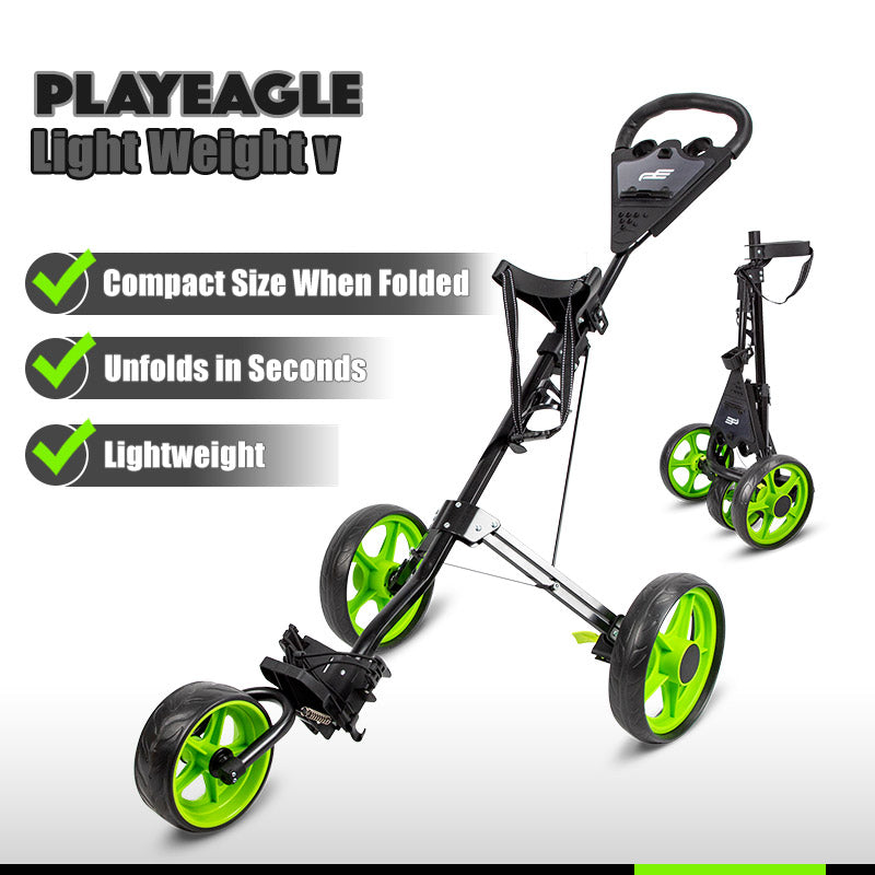 PlayEagle Lightweight 3-Wheel Golf Trolley