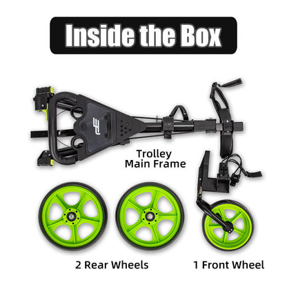 PlayEagle Lightweight 3-Wheel Golf Trolley