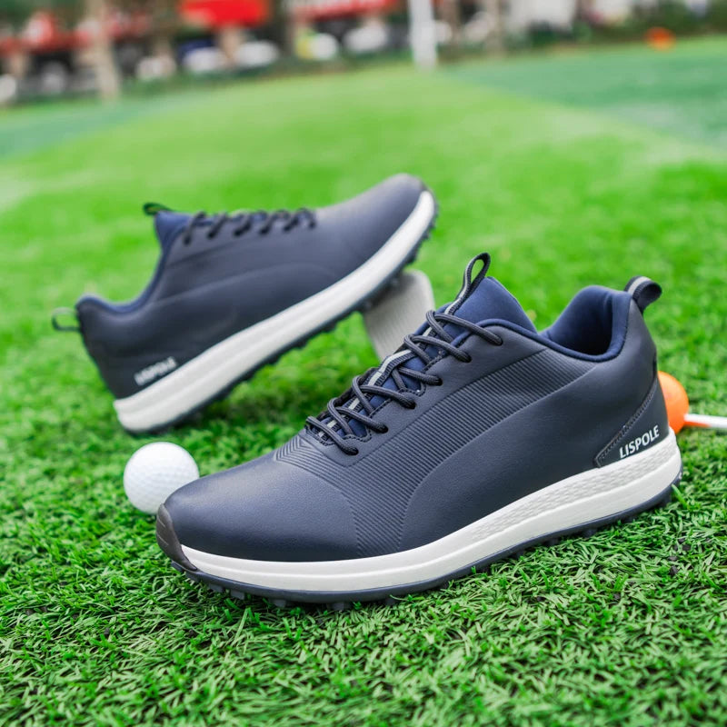 DeepBlue Links - Men’s Orthopedic Waterproof Spikeless Golf Sneakers