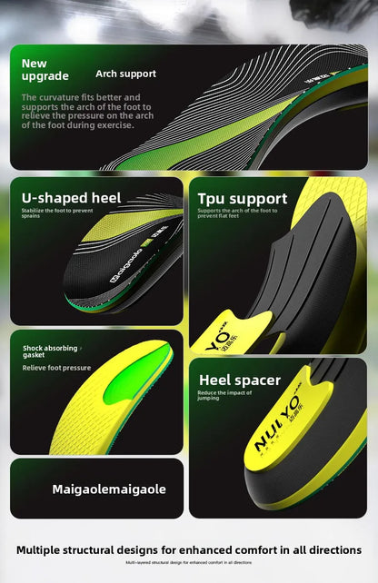 Anti-Torsion TPR Non-Collapsible Arch Support Orthotic Insoles