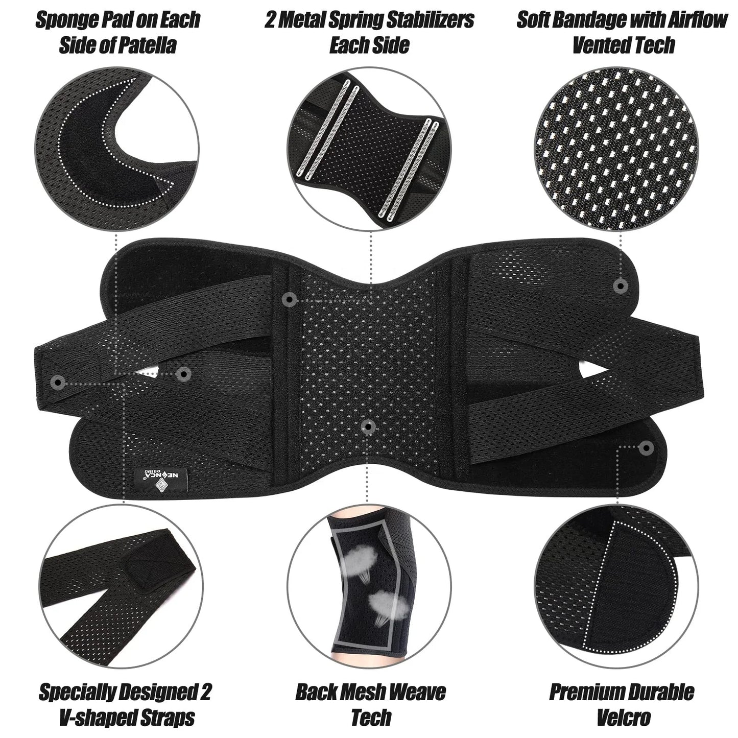 Knee Brace with Side Stabilizers