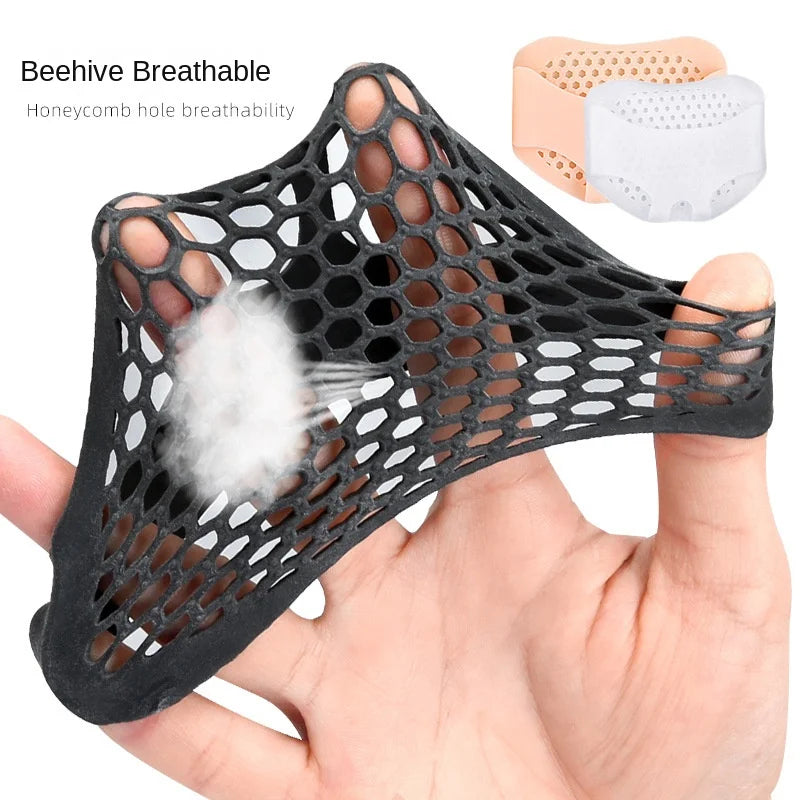OrthoSoft Honeycomb Silicone Metatarsal Cushion Pads – Metatarsal Pain Relief Inserts