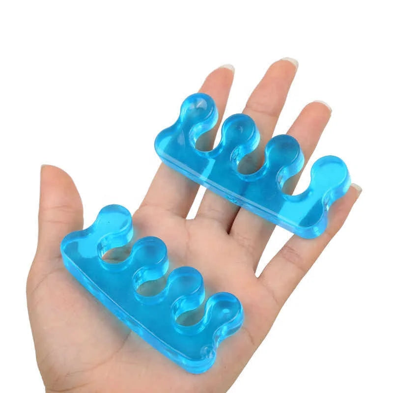 Silicone Gel Toe Separator & Corrector – 4-Loop Hallux Valgus Toe Alignment Spacer