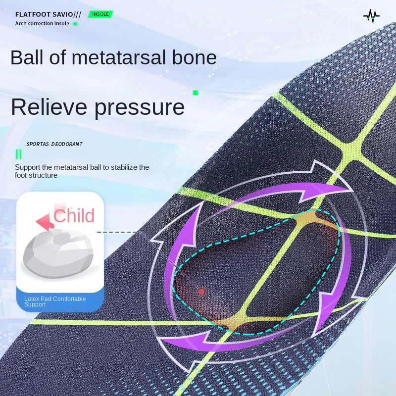 Carbon Fibre Non-Collapsible Arch Support Orthotic Insoles