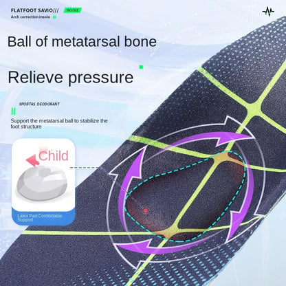 Carbon Fibre Non-Collapsible Arch Support Orthotic Insoles