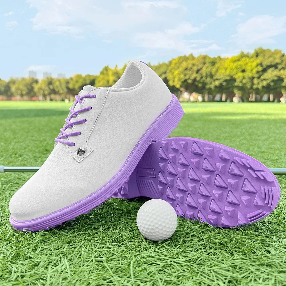 StrideX BloomGrip — Orthopedic Women’s Waterproof Spikeless Golf Sneakers