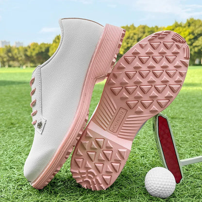 StrideX BloomGrip — Orthopedic Women’s Waterproof Spikeless Golf Sneakers