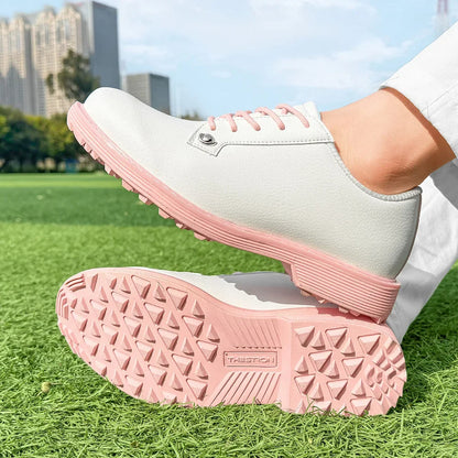StrideX BloomGrip — Orthopedic Women’s Waterproof Spikeless Golf Sneakers