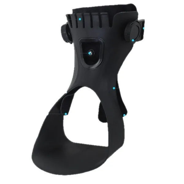 Ortho-max foot drop splint (AFO) - Adjustable Hybrid Foot Drop Brace with Dial System - (One Piece)