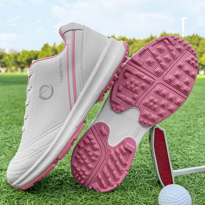 TurfGlide Pro – Women’s Waterproof Orthopedic Golf Shoes
