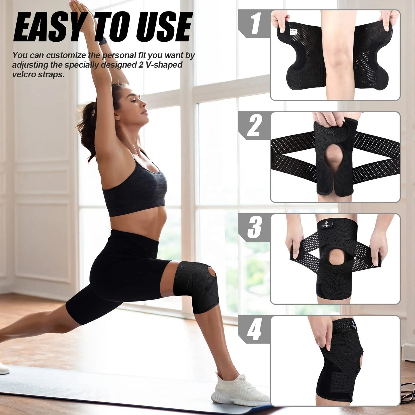 OrthoFlex Knee Brace-with Side Stabilizers