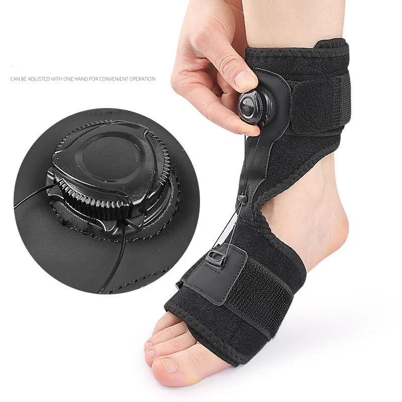 FLEXI Foot AFO - Adjustable Ankle Support Brace with Dial System - (One Piece)
