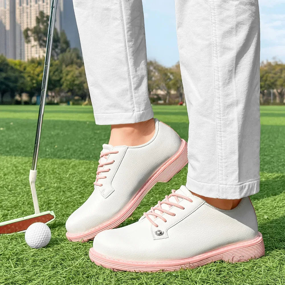 StrideX BloomGrip — Orthopedic Women’s Waterproof Spikeless Golf Sneakers
