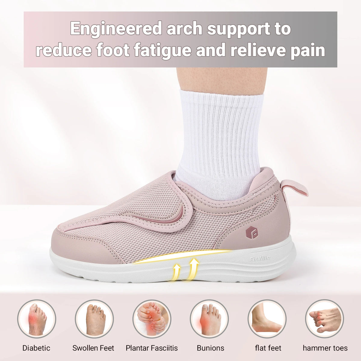 Fitville EasyTop Wings V9 - Diabetic Orthopedic Shoes