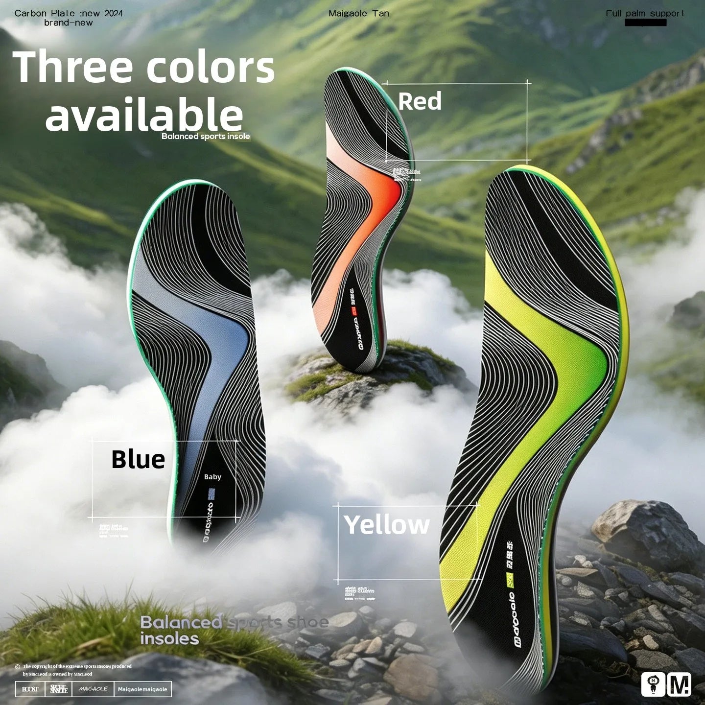 Anti-Torsion TPR Non-Collapsible Arch Support Orthotic Insoles