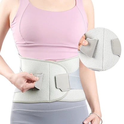 Lumbar Corset Belt with Aluminum Stabilizers