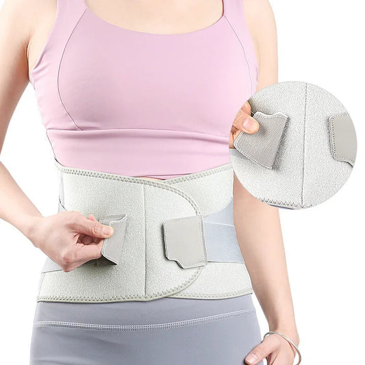Lumbar Corset Belt with Aluminum Stabilizers