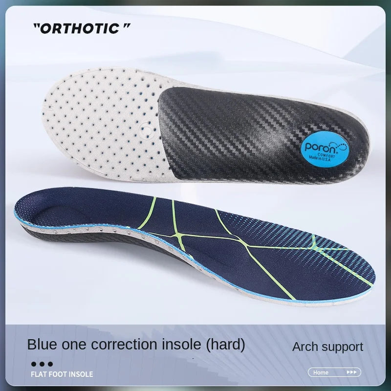 Carbon Fibre Non-Collapsible Arch Support Orthotic Insoles