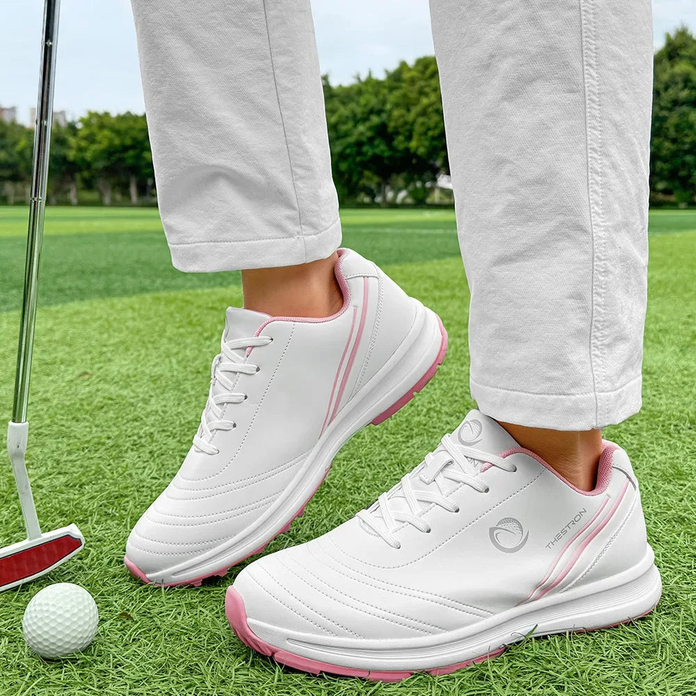 TurfGlide Pro – Women’s Waterproof Orthopedic Golf Shoes